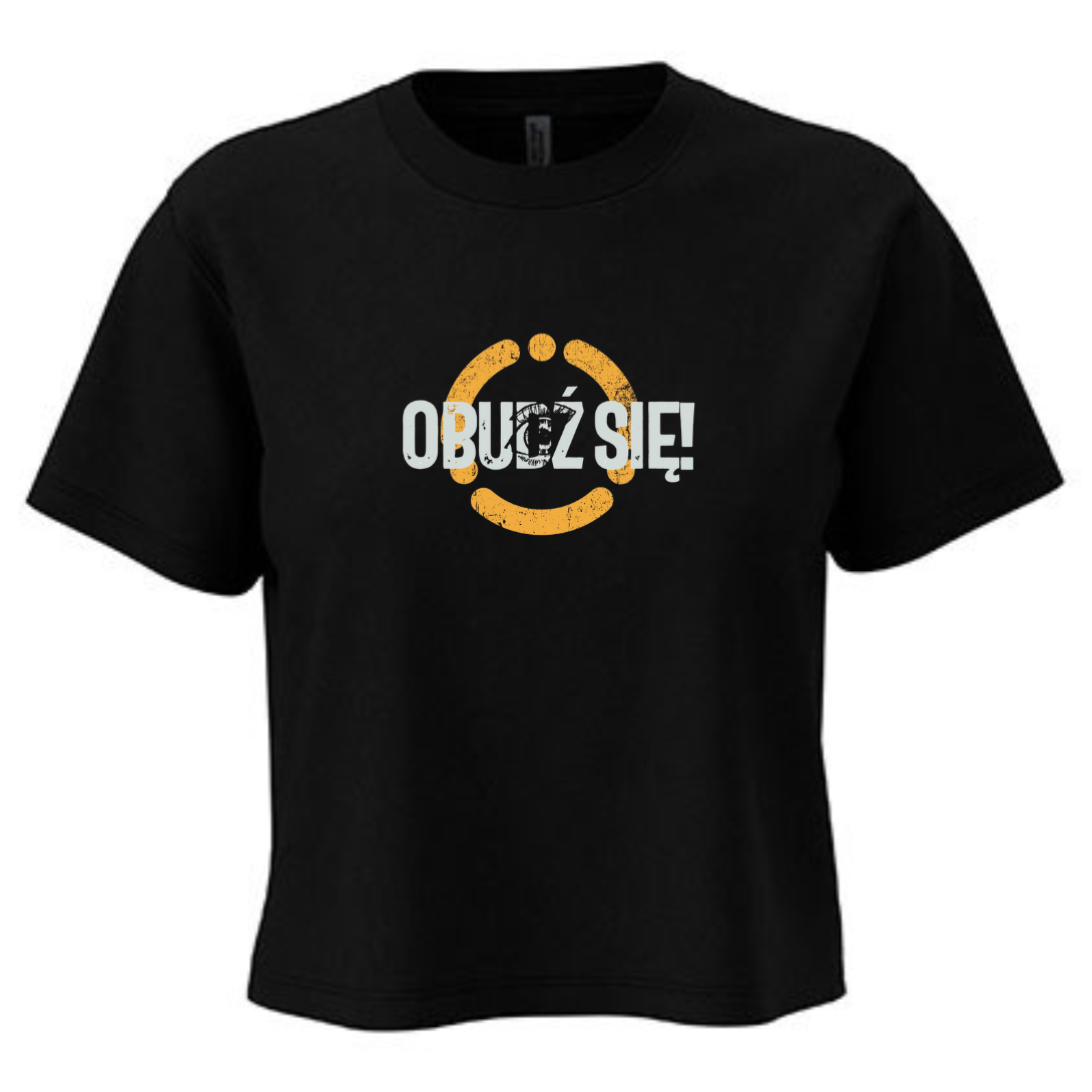 Koszulka Damska "Obudź Się" Oversize - obrazek 2