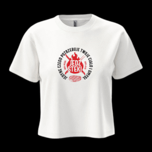 Koszulka Damska "Jedz Steki" Oversize