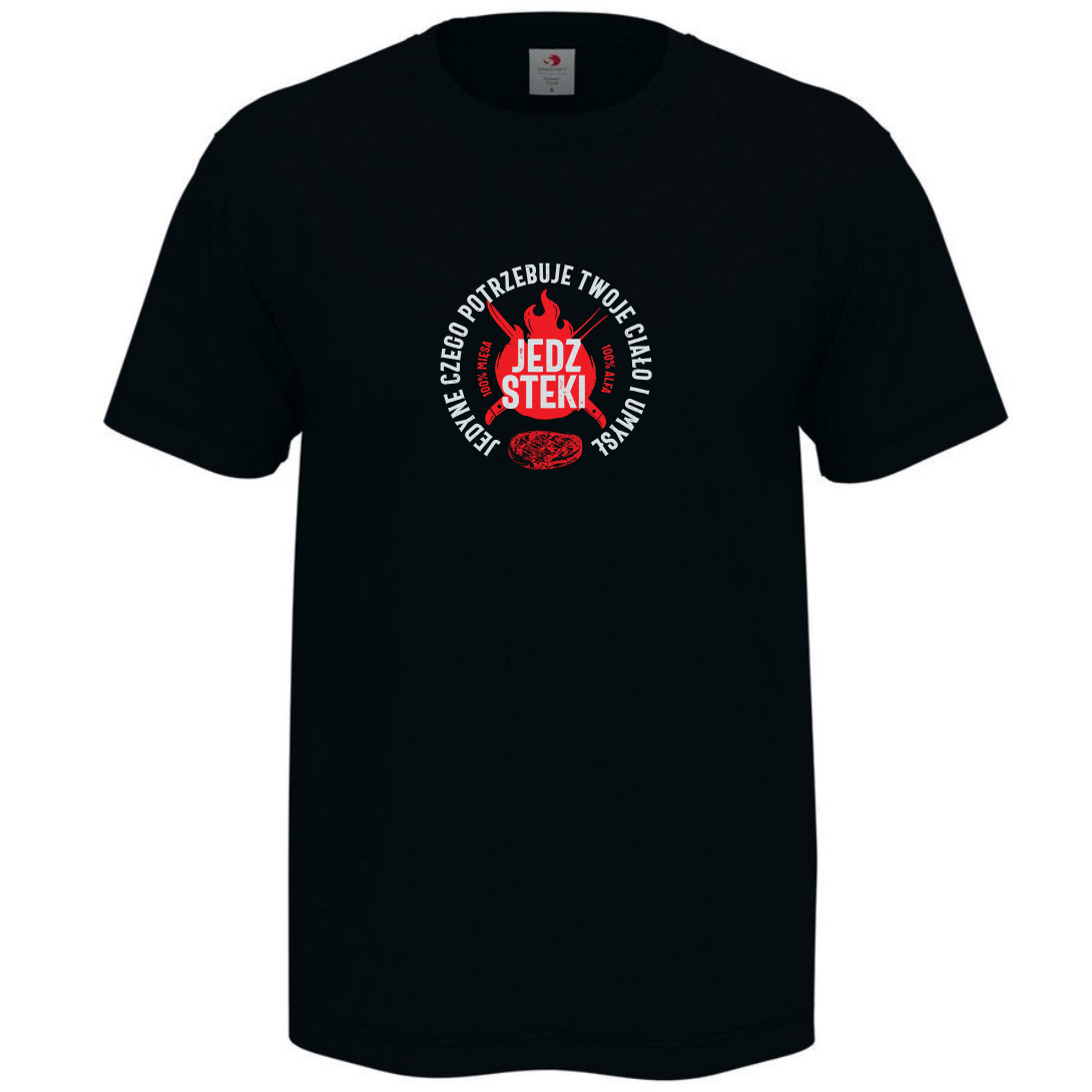 Koszulka Męska "Jedz Steki"